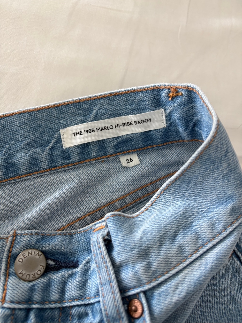 Denim Forum The '90s Marlo Hi-Rise Baggy Jean